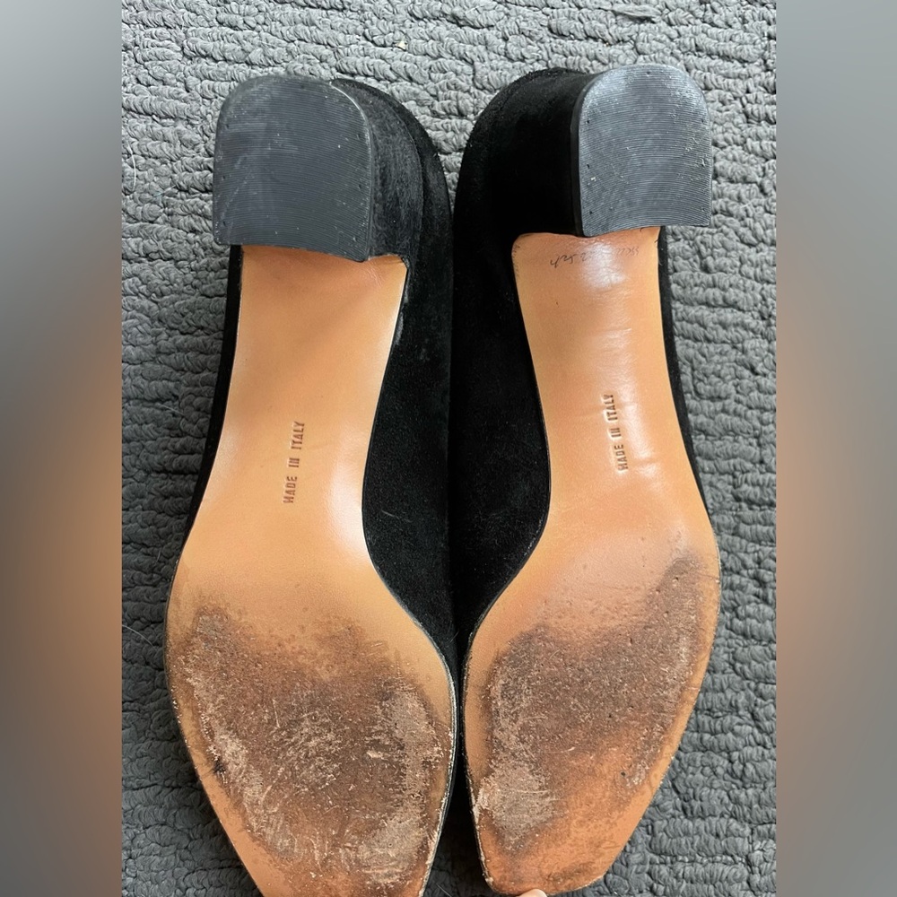 Salvatore Ferragamo Women's Black Suede Shoes - Picture 7 of 7